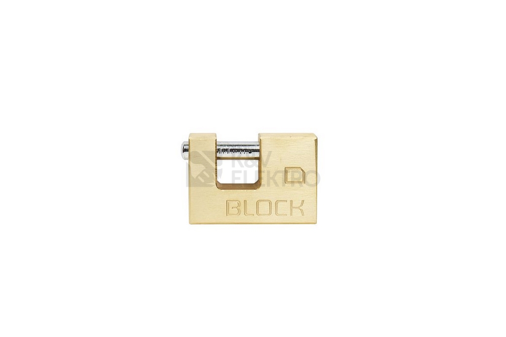 Obrázek produktu Mosazný visací zámek s kartáčovaným povrchem Richter RV.BLOCK.60 1
