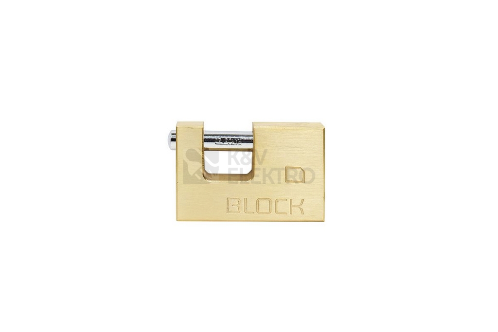 Obrázek produktu Mosazný visací zámek s kartáčovaným povrchem Richter RV.BLOCK.70 1