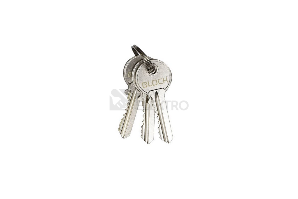 Obrázek produktu Mosazný visací zámek s kartáčovaným povrchem Richter RV.BLOCK.90 2