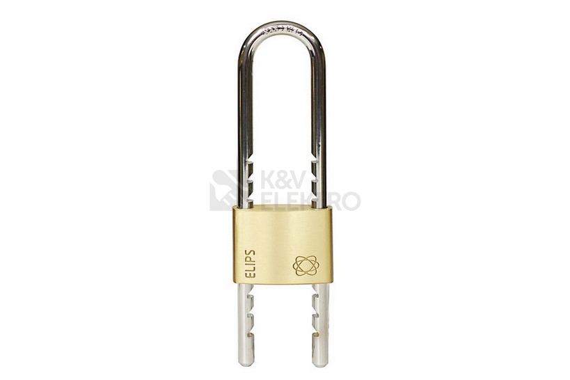 Obrázek produktu Mosazný visací zámek s jemně kartáčovaným povrchem Richter RV.ELIPS.MOD.50 0