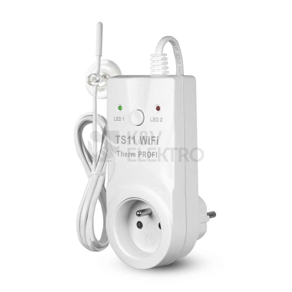 Obrázek produktu Chytrá tepelně spínaná zásuvka ELEKTROBOCK TS11 WiFi Therm Profi 0