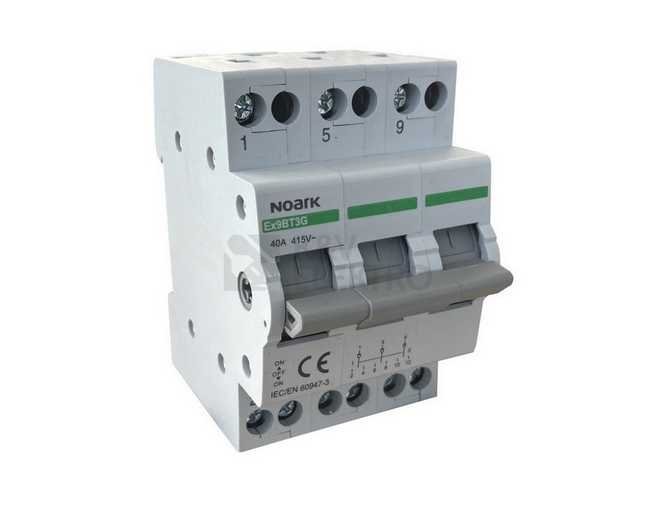 Obrázek produktu Instalační vypínač NOARK Ex9BT3G 3CO 40A EU 113928 0