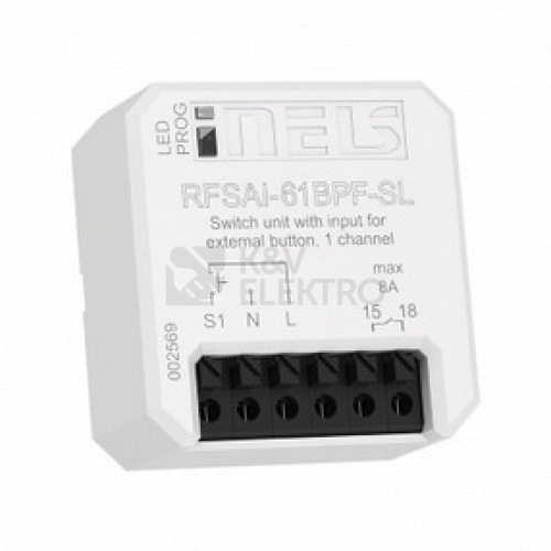 Bezdrátový přijímač INELS ELKO EP RFSAI-61BPF-SL