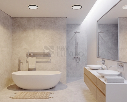Obrázek produktu Stropní LED svítidlo NORDLUX Oja 29 černé IP54 BATH 3000K/4000K 14,5W 2015026103 1