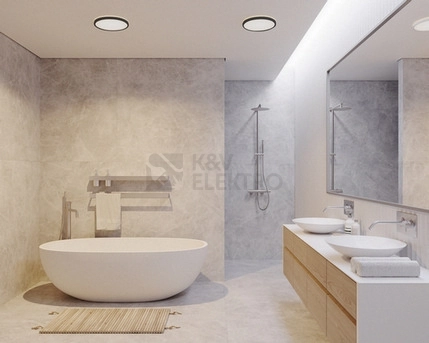 Obrázek produktu Stropní LED svítidlo NORDLUX Oja 29 černé IP54 BATH 3000K/4000K 14,5W 2015026103 1