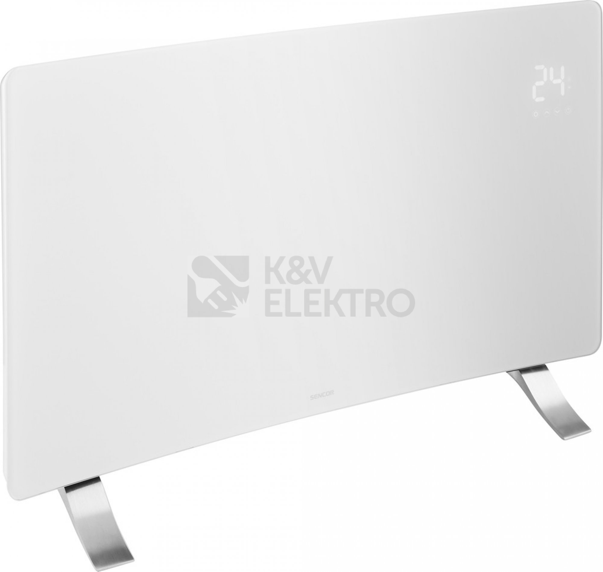 Obrázek produktu  Chytrý skleněný WiFi přímotop SENCOR SCF 4740WH 1200/2400W 0
