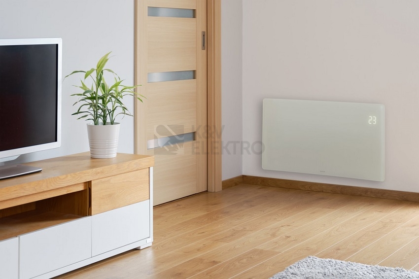 Obrázek produktu  Chytrý skleněný WiFi přímotop SENCOR SCF 4740WH 1200/2400W 4