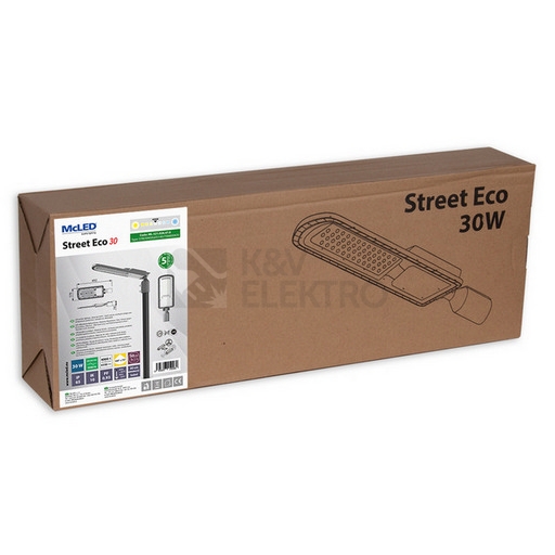 Obrázek produktu LED svítidlo veřejného osvětlení McLED Street Eco 30W 4000K neutrální bílá ML-521.026.47.0 1