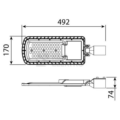 Obrázek produktu LED svítidlo veřejného osvětlení McLED Street Eco 30W 4000K neutrální bílá ML-521.026.47.0 2