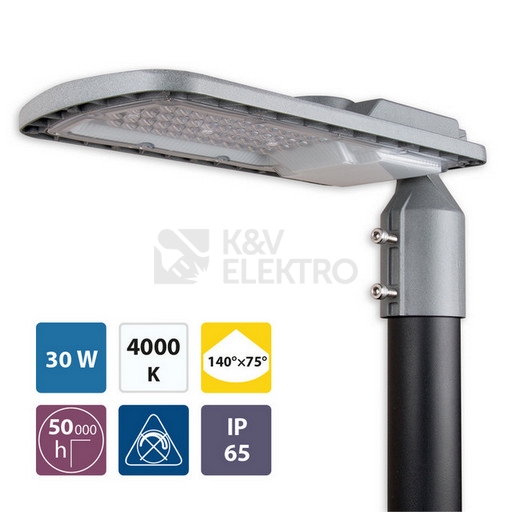 Obrázek produktu LED svítidlo veřejného osvětlení McLED Street Eco 30W 4000K neutrální bílá ML-521.026.47.0 4