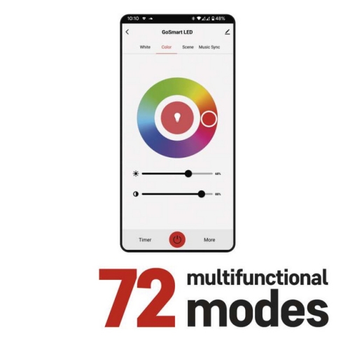 Vánoční osvětlení EMOS GoSmart (WiFi) D4ZR01 80LED řetěz 8m RGB 64 programů s časovačem