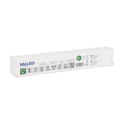 LED napájecí zdroj McLED 24VDC 1,25A 30W ML-732.104.39.1 (obrázek 3)