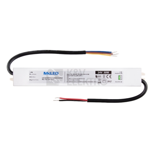 LED napájecí zdroj McLED 24VDC 1,25A 30W ML-732.104.39.1