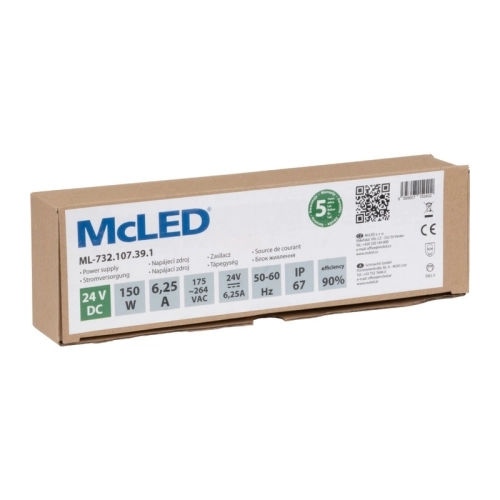 LED napájecí zdroj McLED 24VDC 6,25A 150W ML-732.107.39.1 (obrázek 5)