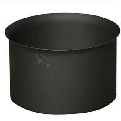 Obrázek produktu Zděř kouřová STEEL 120mm tloušťka 1,5mm černá Z120-0 654245 0