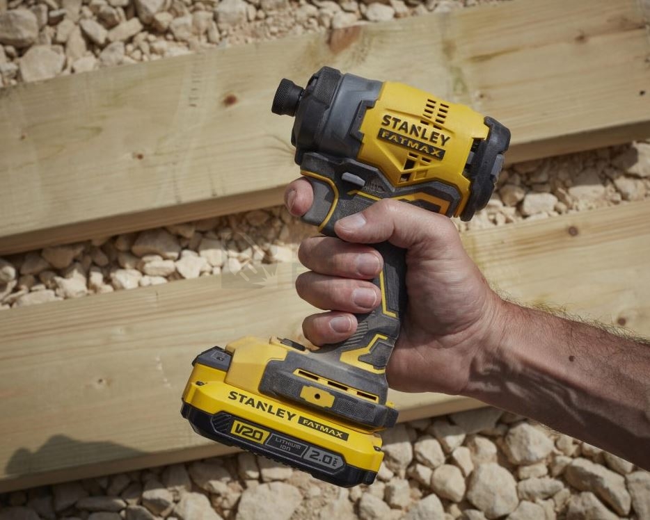 Obrázek produktu Aku rázový utahovák 1/4" Stanley FatMax V20 SFMCF910B 18V bezuhlíkový motor bez nabíječky a baterie 2
