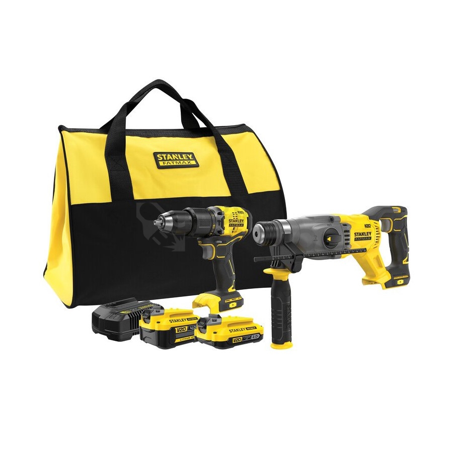 Obrázek produktu Kombo sada bezuhlíkového aku nářadí STANLEY SFMCK216MDS V20 18V 0