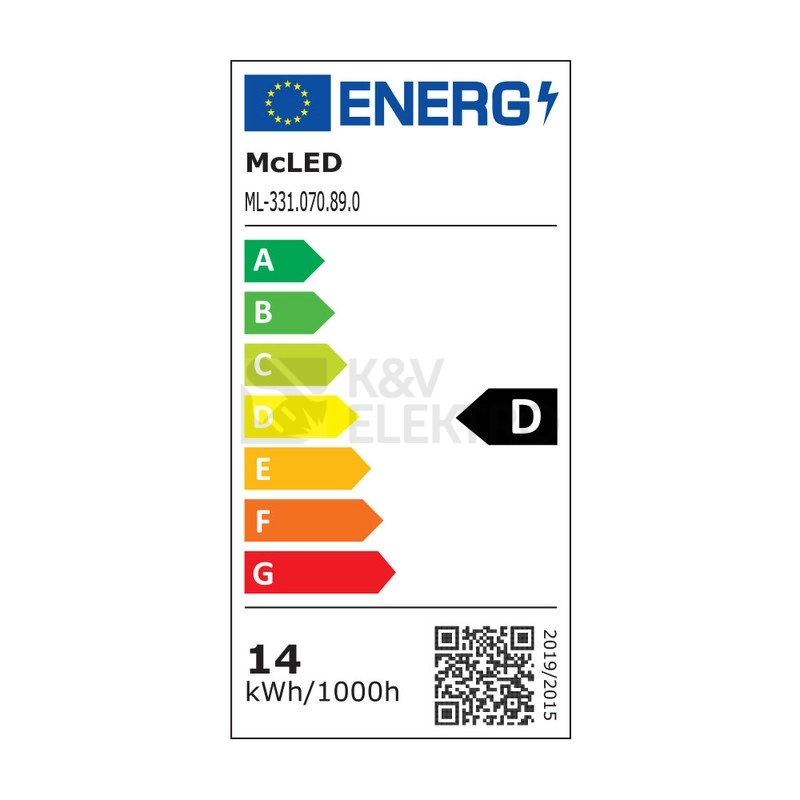 Obrázek produktu LED trubice zářivka McLED GLASS LEDTUBE 120cm 14W (36W) T8 G13 neutrální bílá ML-331.070.89.0 EM/230V 3