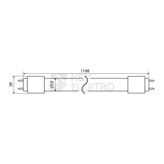 Obrázek produktu  LED trubice zářivka McLED GLASS LEDTUBE 120cm 14W (36W) T8 G13 neutrální bílá ML-331.070.89.0 EM/230V 7