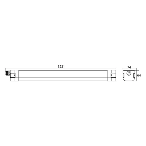 Zářivka LED McLED Fabrik G2 1200mm 40W 4000K neutrální bílá IP65 ML-414.201.69.0 (obrázek 9)