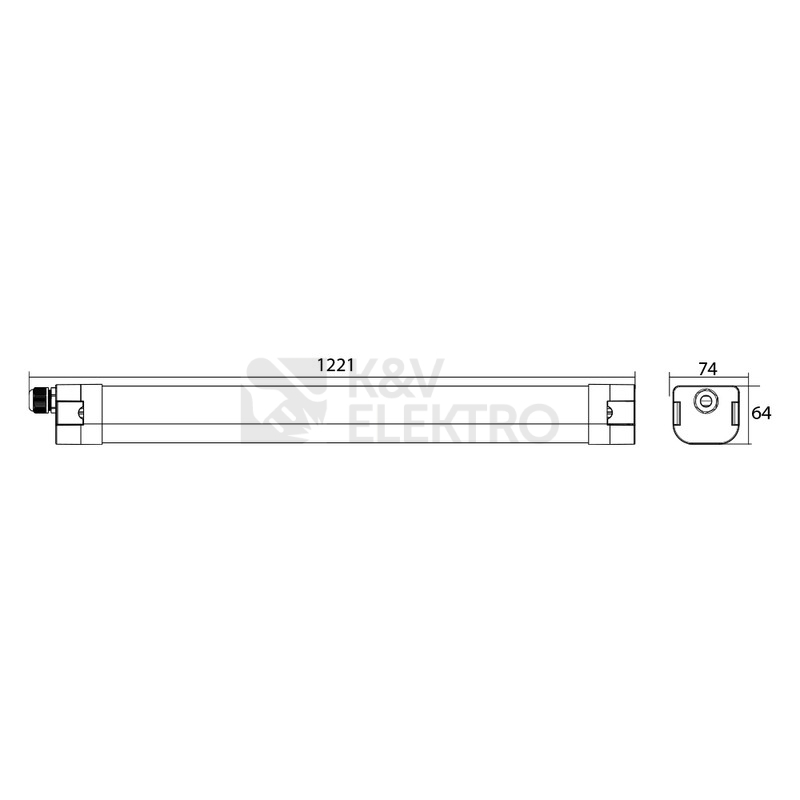 Obrázek produktu Zářivka LED McLED Fabrik G2 1200mm 40W 4000K neutrální bílá IP65 ML-414.201.69.0 3
