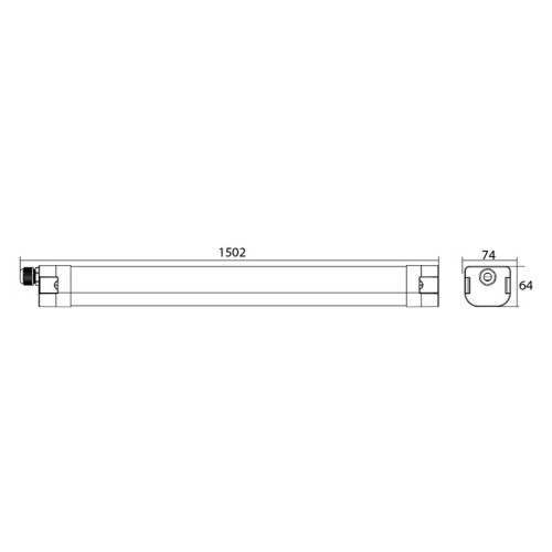 Zářivka LED McLED Fabrik G2 1500mm 60W 4000K neutrální bílá IP65 ML-414.202.69.0 (obrázek 4)