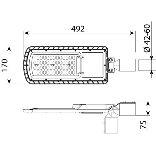 LED svítidlo veřejného osvětlení McLED Street Eco 50W 4000K neutrální bílá ML-521.027.47.0 (obrázek 8)