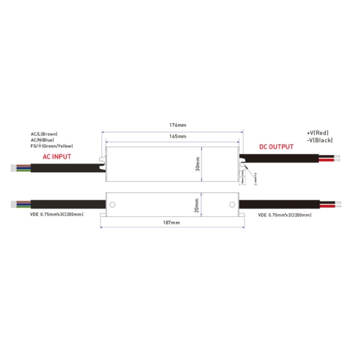 LED napájecí zdroj McLED 24VDC 0,83A 20W ML-732.103.39.1