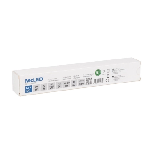 LED napájecí zdroj McLED 12VDC 5A 60W ML-732.105.39.0 (obrázek 3)