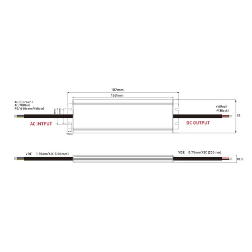 LED napájecí zdroj McLED 12VDC 8,33A 100W ML-732.106.39.0 (obrázek 4)