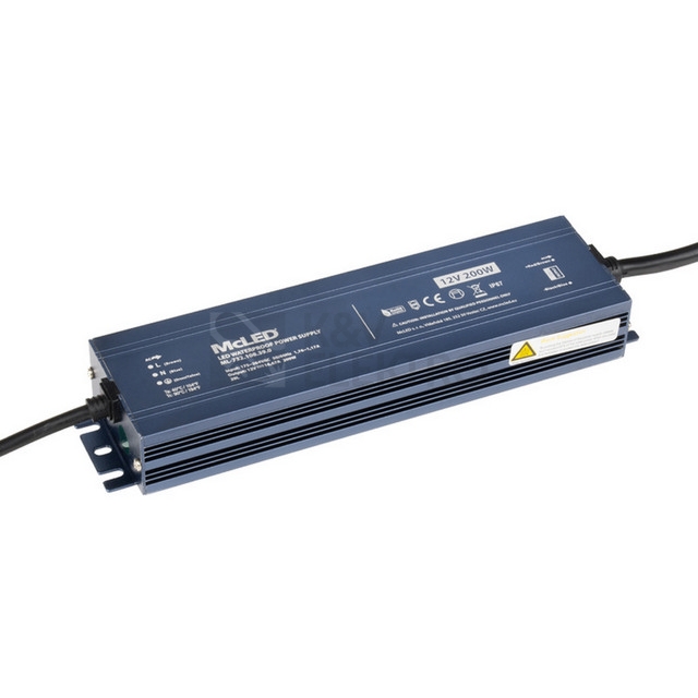 Obrázek produktu LED napájecí zdroj McLED 12VDC 16,67A 200W ML-732.108.39.0 1