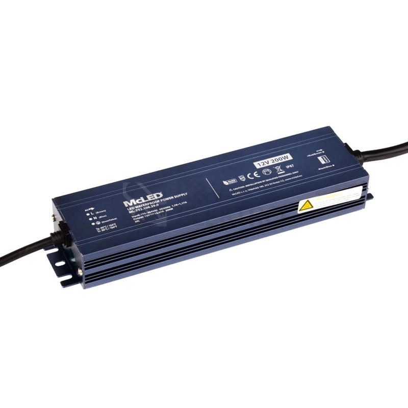 Obrázek produktu LED napájecí zdroj McLED 12VDC 16,67A 200W ML-732.108.39.0 1