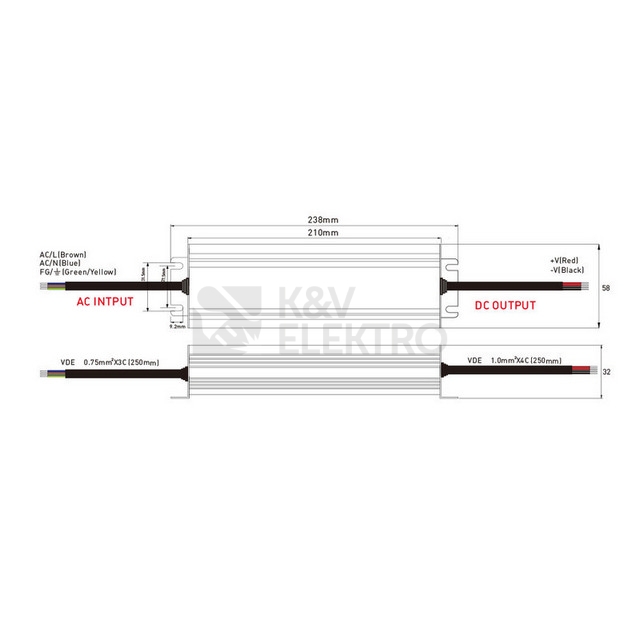 Obrázek produktu LED napájecí zdroj McLED 12VDC 16,67A 200W ML-732.108.39.0 5
