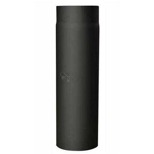Roura kouřová STEEL 130mm/500 tloušťka 1,5mm černá RO130.500.15.0 654161