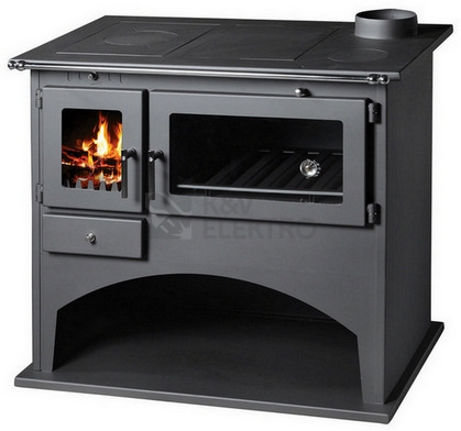 Obrázek produktu Sporák na tuhá paliva LINE STOVES W300 PRAVÉ 10,5kW průměr zděře 150mm 658231 0