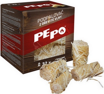 Obrázek produktu Podpalovač z dřevité vlny (32ks) PE-PO 1068916 667007 0