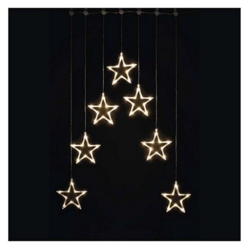 LED vánoční závěs EMOS DCGW14 hvězdy 67x125cm vnitřní použitíteplá bílá (obrázek 3)