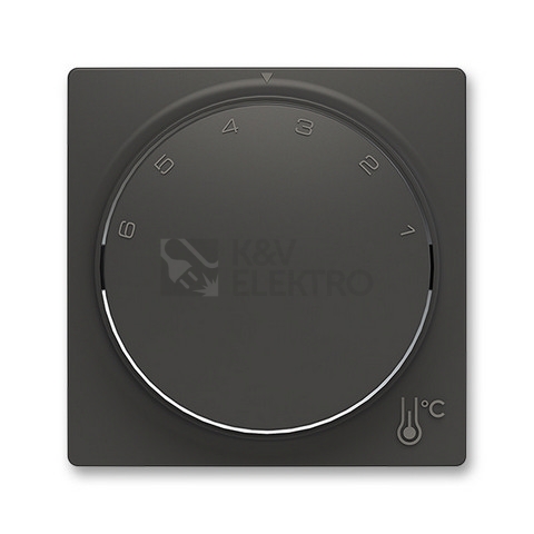 Obrázek produktu ABB Zoni kryt termostatu matná černá 3292T-A00300 237 0