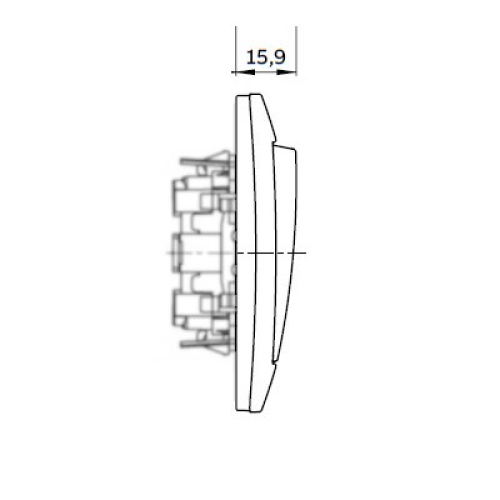 ABB Zoni kryt vypínače pudrová 3559T-A00651 242 (2CHT590651A4242)