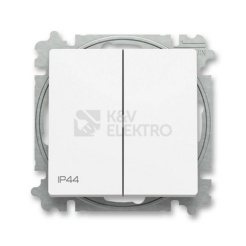 Obrázek produktu ABB Zoni vypínač č.5 IP44 matná bílá 3559T-A05940 240 (2CHT590594A6240) 0