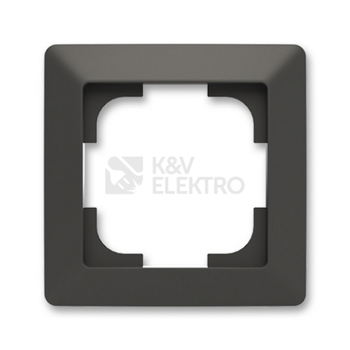 ABB Zoni rámeček matná černá/bílé okraje 3901T-A00010 137 (2CHT010010A6137)