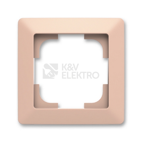 ABB Zoni rámeček pudrová/bílé okraje 3901T-A00010 142 (2CHT010010A6142)