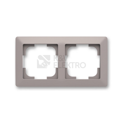 ABB Zoni dvojrámeček greige/bílá 3901T-A00020 144 (2CHT010020A6144)