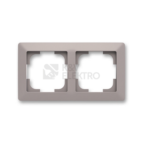 Obrázek produktu ABB Zoni dvojrámeček greige/bílé okraje 3901T-A00020 144 (2CHT010020A6144) 0