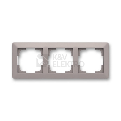 ABB Zoni trojrámeček greige/bílé okraje 3901T-A00030 144 (2CHT010030A6144)