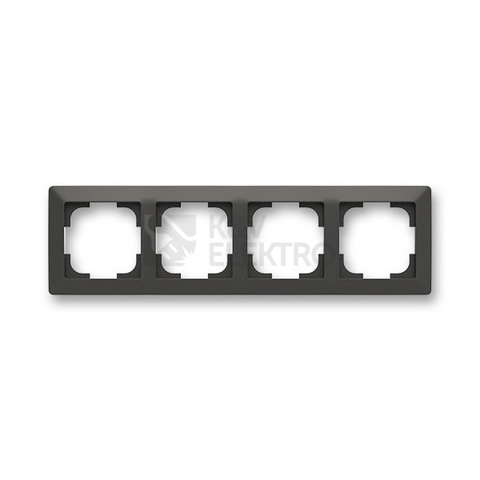 Obrázek produktu ABB Zoni čtyřrámeček matná černá/bílá 3901T-A00040 137 0