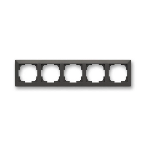 ABB Zoni pětirámeček matná černá/bílé okraje 3901T-A00050 137 (2CHT010050A6137)