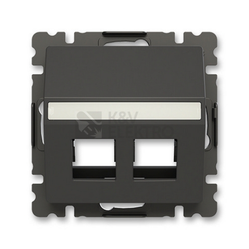 ABB Zoni kryt datové zásuvky matná černá 5014T-A00418 237
