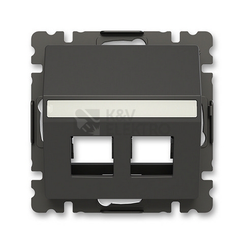 Obrázek produktu ABB Zoni kryt datové zásuvky matná černá 5014T-A00418 237 0