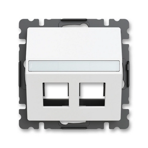 ABB Zoni kryt datové zásuvky matná bílá 5014T-A00418 240 (2CHT290418A4240)